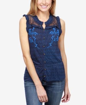 Lucky Brand Beaded Blouse