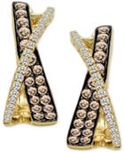 Le Vian Chocolatier Diamond X-earrings (1 Ct. T.w.) In 14k Gold