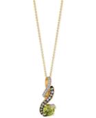 Le Vian Chocolatier Peridot (3/4 Ct. T.w.) And Diamond (1/8 Ct. T.w.) Pendant Necklace In 14k Gold