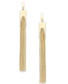 Thalia Sodi Gold-tone Pave Chain Tassel Drop Earrings, Created For Macy's