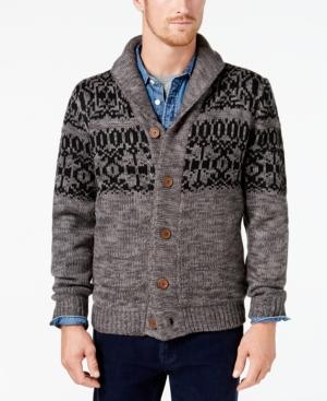 Weatherproof Vintage Men's Shawl-collar Sweater