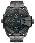 Diesel Men's Chronograph Uberchief Gunmetal Ion-plated Stainless Steel Bracelet Watch 55x62mm Dz7372