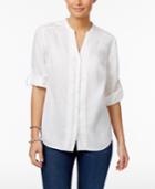 Charter Club Petite Pintucked Shirt, Only At Macy's