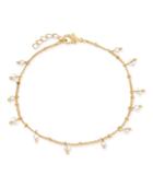 Inc International Concepts Gold-tone Imitation Pearl Ankle Bracelet, Created For Macy's