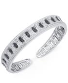 Diamond Cuff Bangle Bracelet (1/4 Ct. T.w.) In Sterling Silver