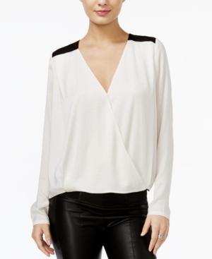 Guess Contrast Surplice Top