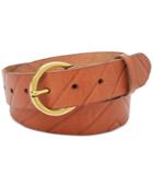 Fossil Embossed Leather Belt