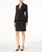 Tahari Asl Petite Pinstriped Skirt Suit
