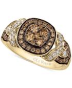 Le Vian Chocolatier Framed Clusters Diamond Ring (9/10 Ct. T.w.) In 14k Gold
