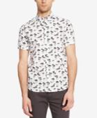 Kenneth Cole New York Men's Palm-print Short-sleeve Shirt