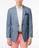 Tommy Hilfiger Men's Slim-fit Blue Paisley Sport Coat