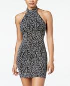 Be Bop Juniors' Glitter Halter Bodycon Dress