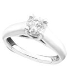 Certified Diamond Engagement Ring In 14k White Gold (1 Ct. T.w.)
