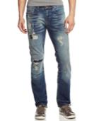 Guess Distressed Slim-straight Fit Jeans