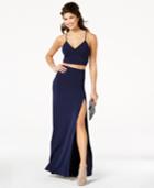 B Darlin Juniors' 2-pc. Lace-back Gown