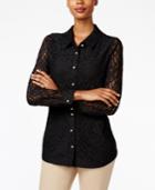 Charter Club Lace Shirt, Only At Macy's