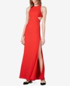 Fame And Partners Crisscross-back Cutout Gown