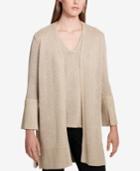 Calvin Klein Open-front Bell-sleeve Cardigan