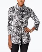 Jm Collection Animal-print Jacket, Only At Macy's