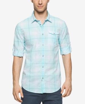 Calvin Klein Jeans Men's Accelerated Plaid Long-sleeve Shirt