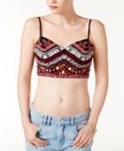 Guess Liberty Embroidered Crop Top