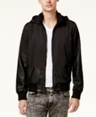 Guess Men's Cabot Hooded Mixed Media Hooded Jacket