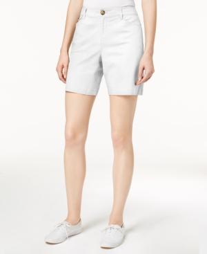 Charter Club Mid-rise Twill Shorts, Created For Macy's