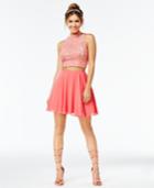 City Studios Juniors' 2-pc. Lace A-line Dress