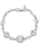 Givenchy Faceted Stone And Crystal Pave Link Bracelet