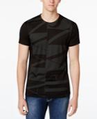 Armani Jeans Men's Transparent Vertical Logo T-shirt