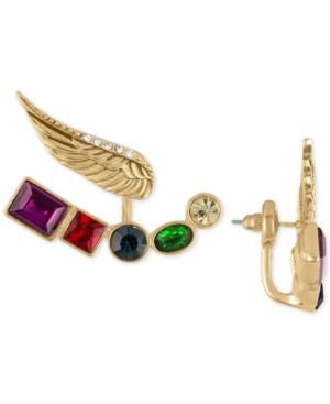 Rachel Rachel Roy Gold-tone Crystal Wing Drop Earrings