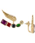 Rachel Rachel Roy Gold-tone Crystal Wing Drop Earrings