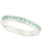 Apatite Channel-set Band (1 C.t.t.w.) In Sterling Silver