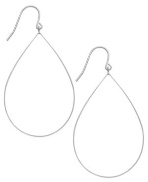 Giani Bernini Sterling Silver Large Open Pear Drop Earrings