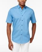 Club Room Men's Leaf Shower Cotton Shirt, Only At Macy's