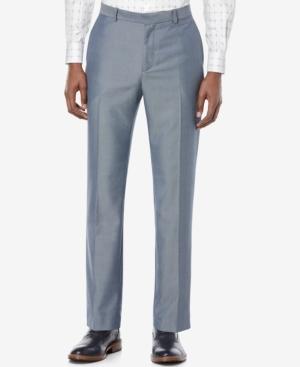 Perry Ellis Men's Iridescent Twill Flat-front Pants