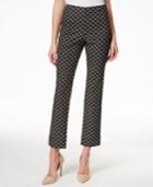 Charter Club Tummy-control Ankle Pants, Geometric Print