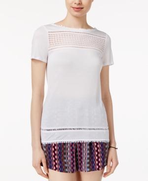 Armani Exchange Crochet-trim T-shirt