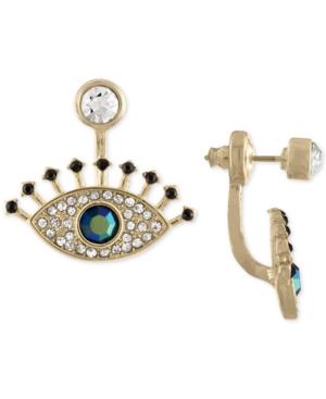 Rachel Rachel Roy Gold-tone Multi-stone Eye Jacket Earrings