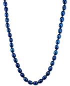 Honora Style Indigo Cultured Freshwater Pearl Strand In Sterling Silver (7-8mm)