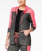 Material Girl Active Juniors' French Terry Colorblocked Hoodie, Only At Macy's