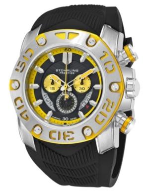 Stuhrling Original Stainless Steel Silicon Rubber Strap Watch