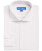 Vince Camuto Men's Slim-fit Burgundy/navy Digital Stripe Dress Shirt