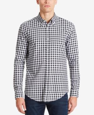 Boss Men's Slim-fit Gingham Cotton Shirt