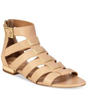 Calvin Klein Women's Estes Gladiator Flat Sandals Women's Shoes