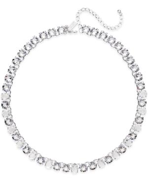 Kate Spade New York Silver-tone Crystal Collar Necklace