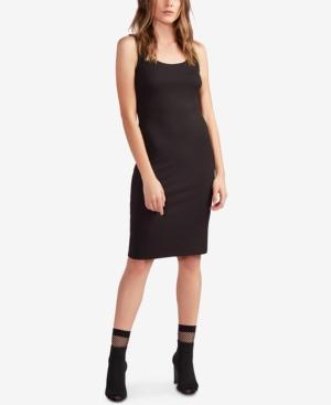 Avec Les Filles Scoop-back Ribbed Tank Dress