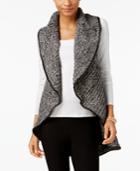 Jpr Faux-leather-trim Sweater Vest