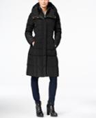 Cole Haan Hooded Long Down Puffer Coat With Vestee