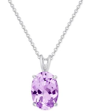 Amethyst Pendant Necklace (5-1/5 Ct. T.w.) In Sterling Silver